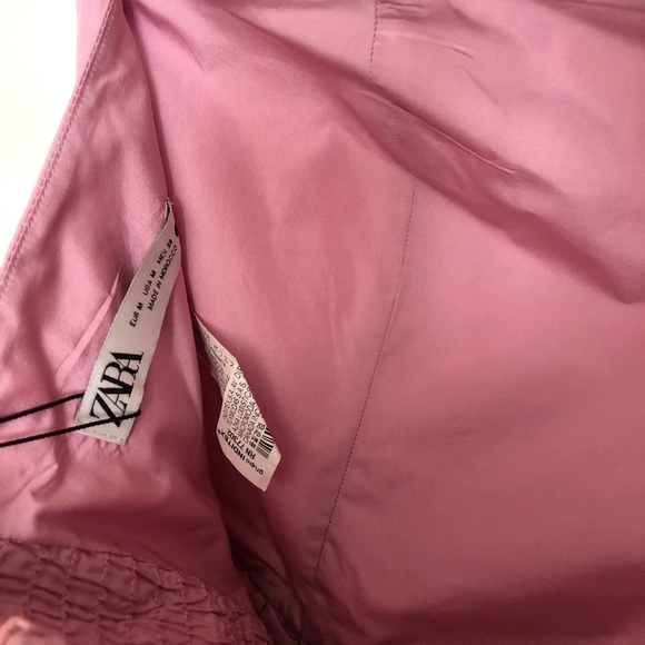 NWT Zara Pink Ruffle Top Blouse in size M - Picture 3 of 14
